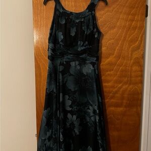 Elegant Black Floral Dress